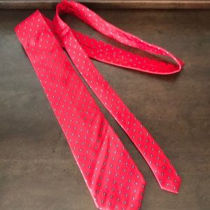 Red Bert Pulitzer Red Silk Tie